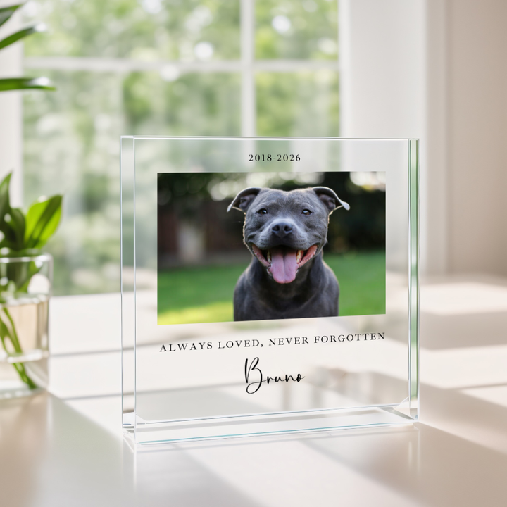 Personalised Photo Pet Memorial Acrylic Block