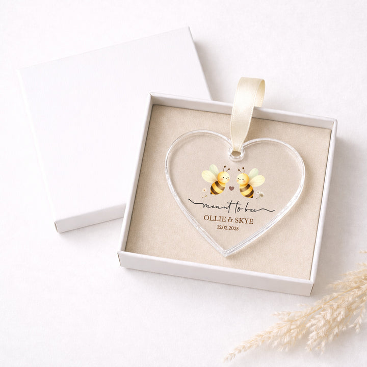 Personalised Meant To Bee Wedding Gift Ornament