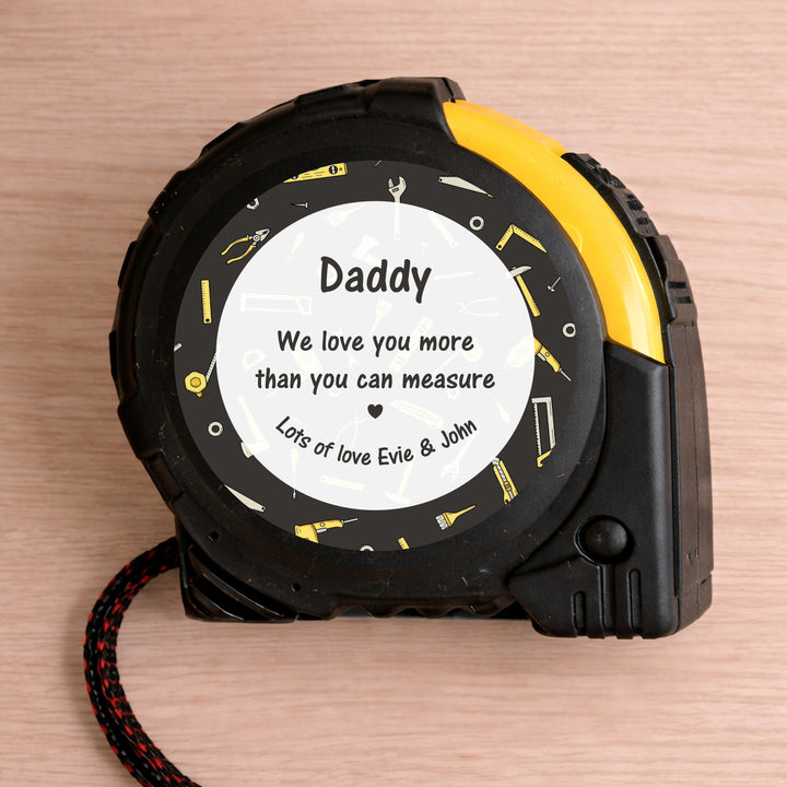 Personalised Love You More Tape Measure