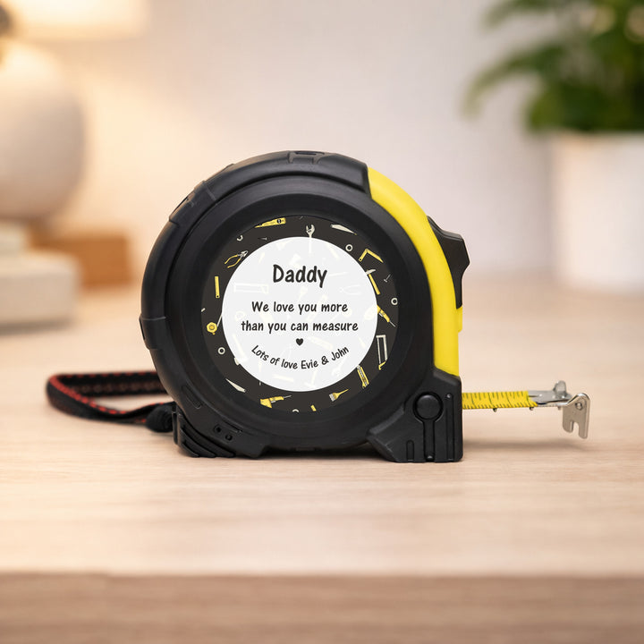 Personalised Love You More Tape Measure