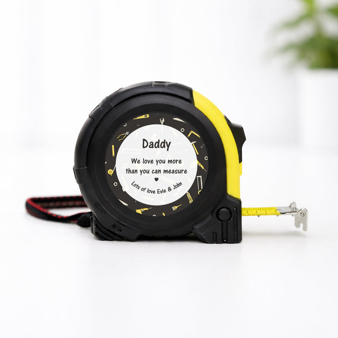 Personalised Love You More Tape Measure