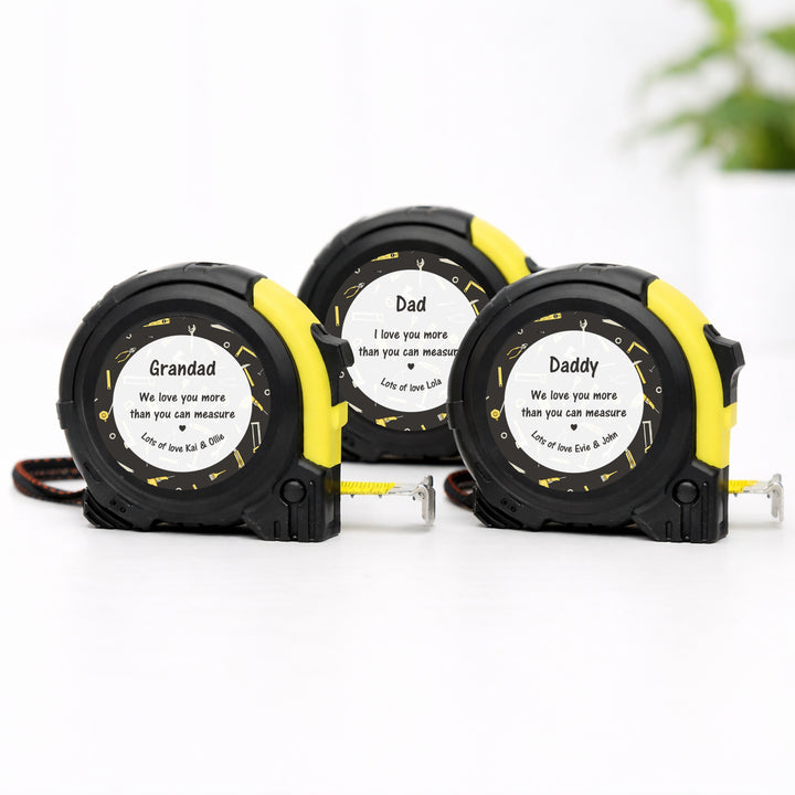 Personalised Love You More Tape Measure