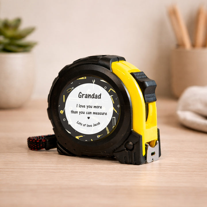 Personalised Love You More Tape Measure