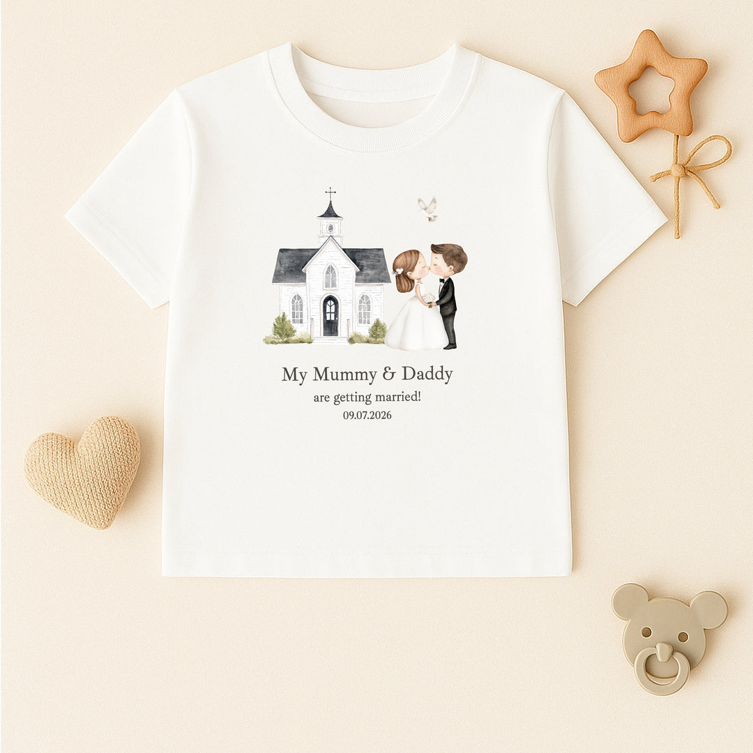 Personalised My Mummy &amp; Daddy Are Getting Married Kids T-Shirt or Baby Vest