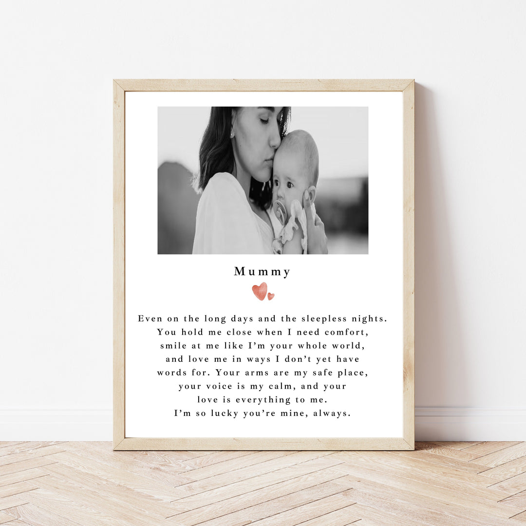 Personalised Photo Poem Poster