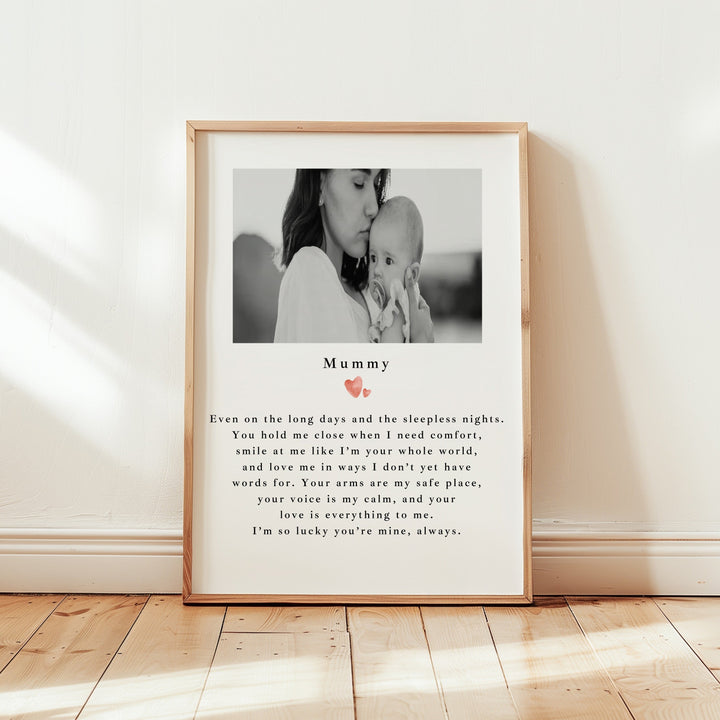 Personalised Photo Poem Poster