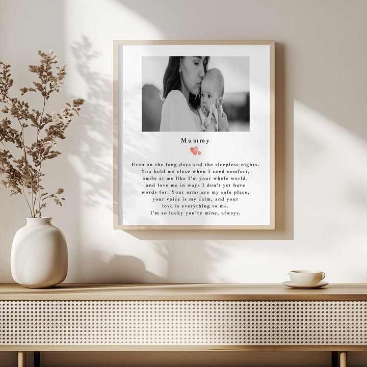 Personalised Photo Poem Poster