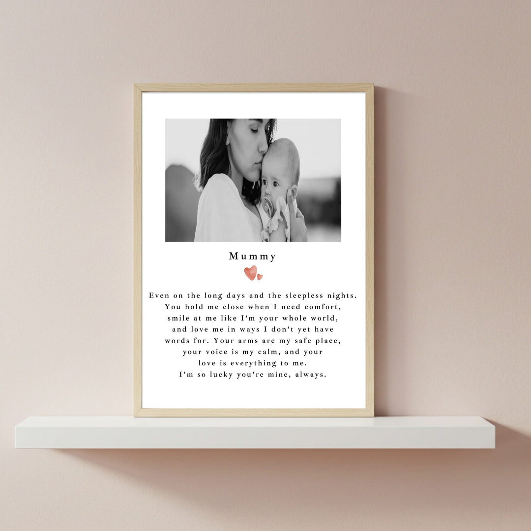 Personalised Photo Poem Poster