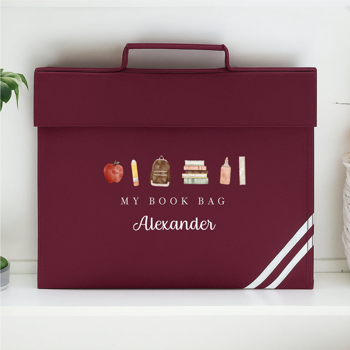 Personalised My School Book Bag