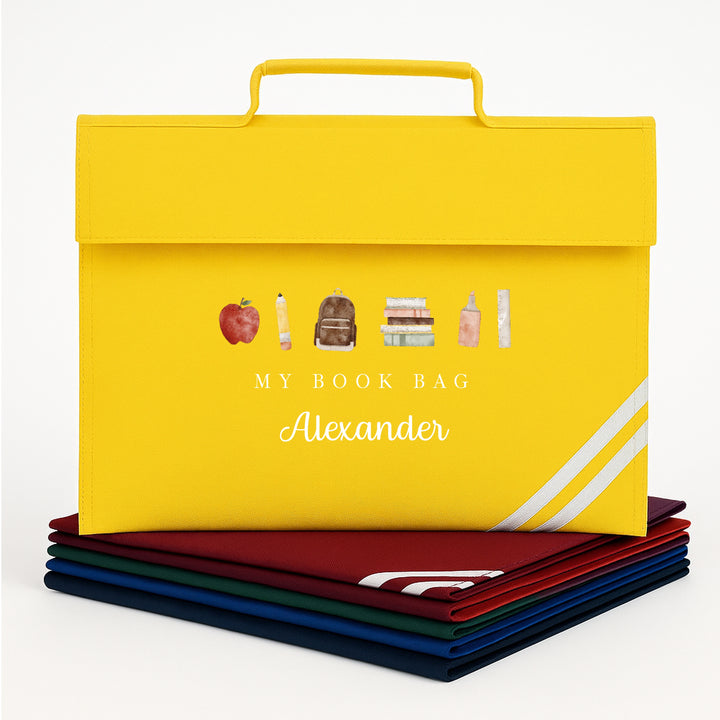 Personalised My School Book Bag