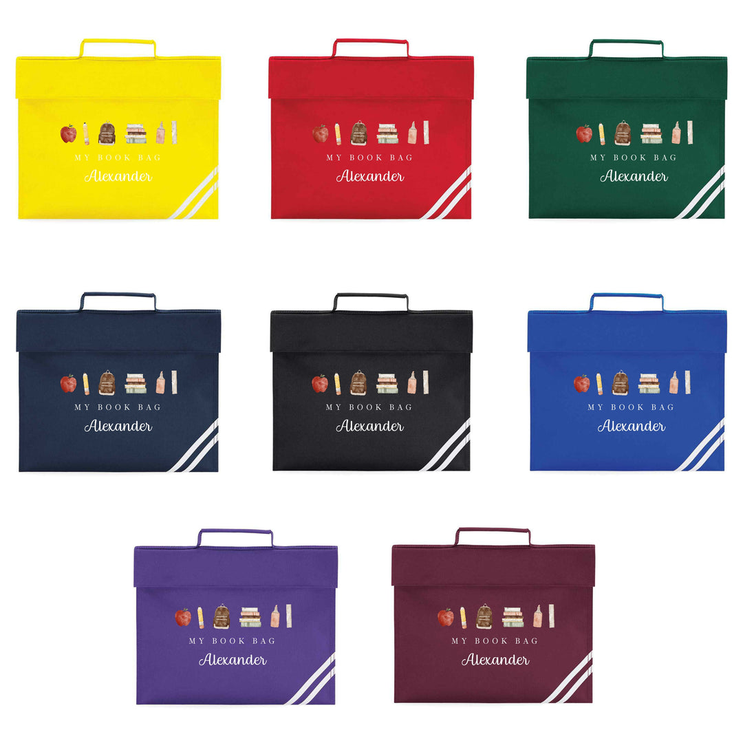 Personalised My School Book Bag