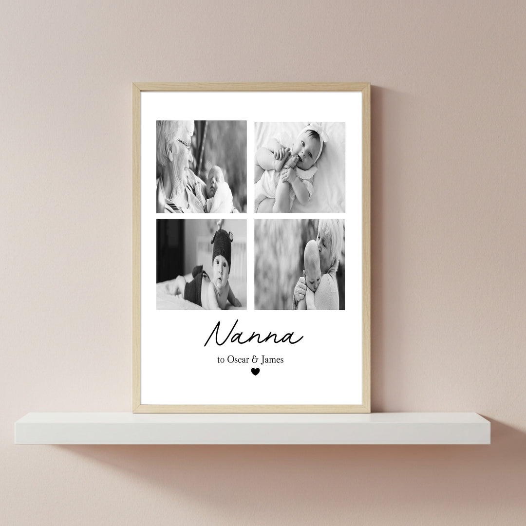 Personalised Photos Nanna To Poster
