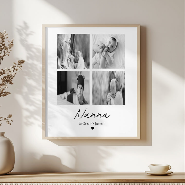 Personalised Photos Nanna To Poster