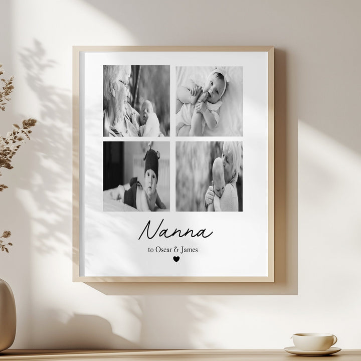 Personalised Nana Photo Poster