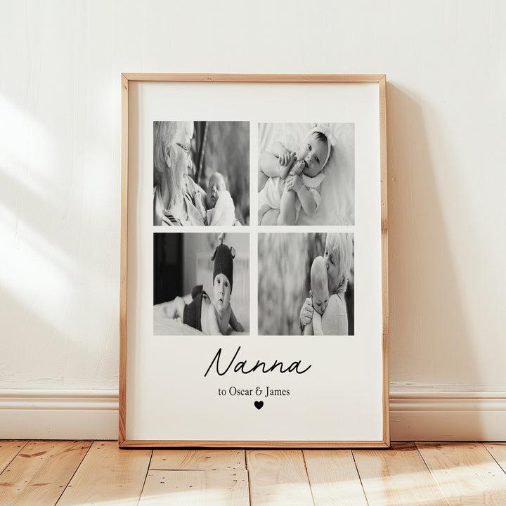 Personalised Photos Nanna To Poster