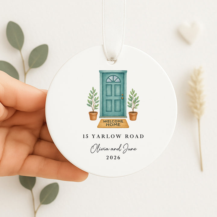 Personalised Green Door New Home Gift Ornament