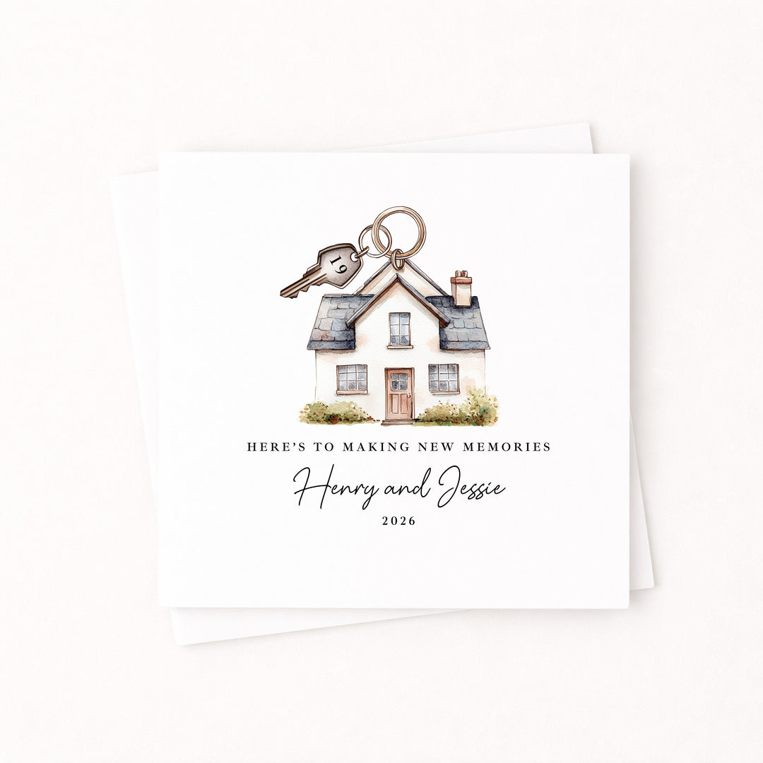 Personalised Housewarming Making Memories New Home Card
