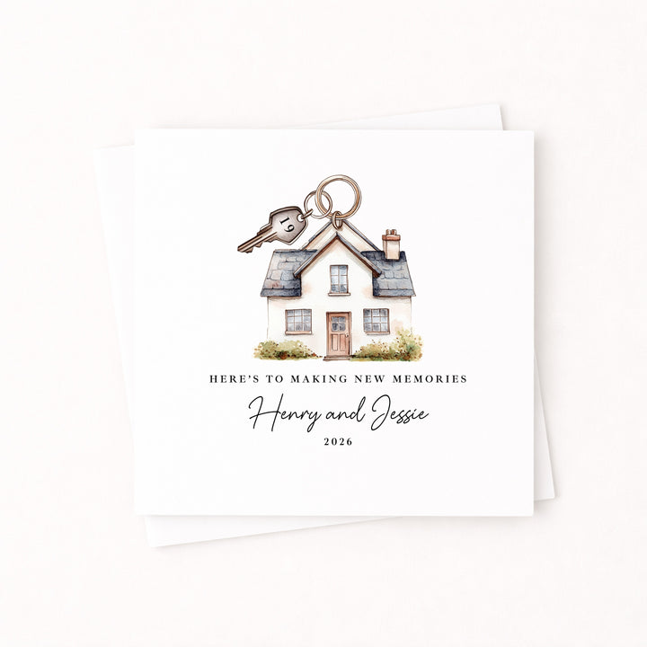 Personalised Housewarming Making Memories New Home Card