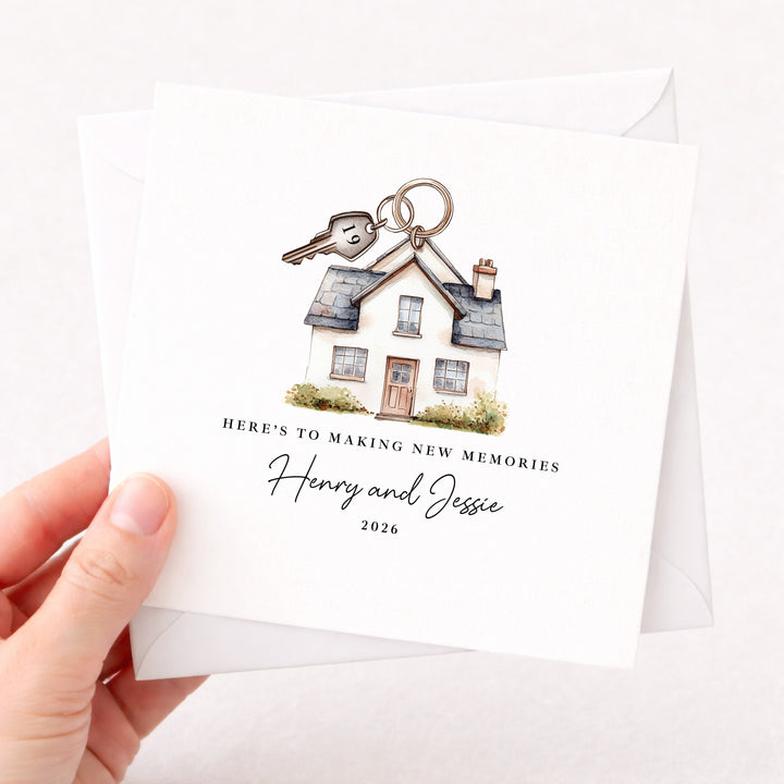 Personalised Housewarming Making Memories New Home Card