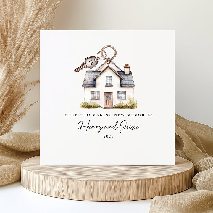 Personalised Housewarming Making Memories New Home Card