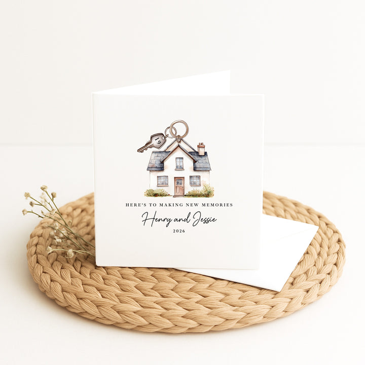 Personalised Housewarming Making Memories New Home Card