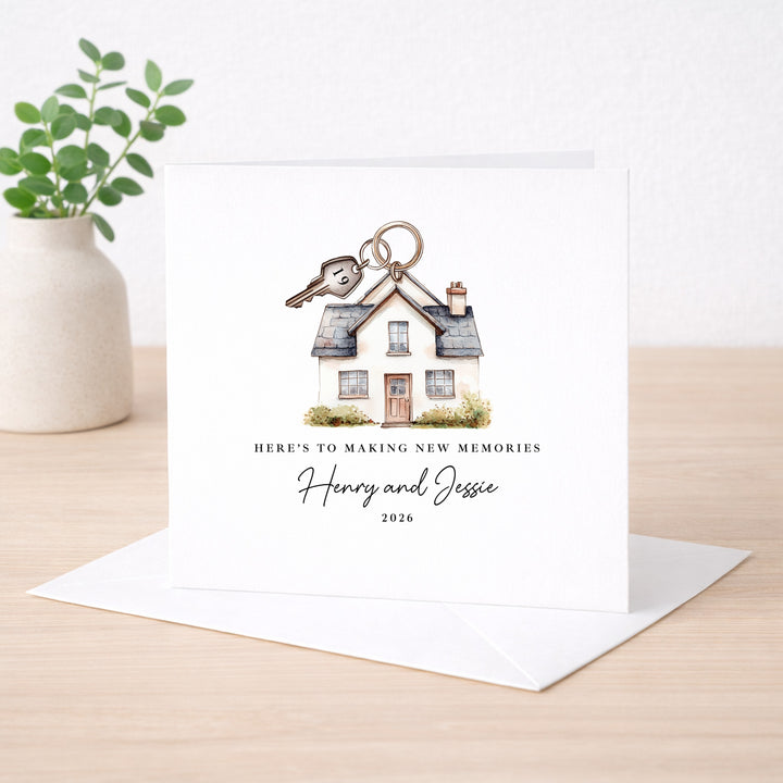 Personalised Housewarming Making Memories New Home Card