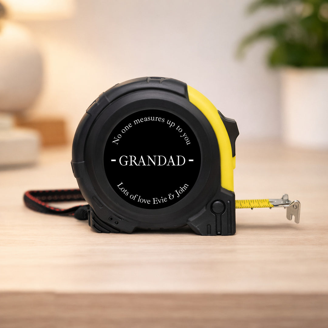 Personalised Black No One Measures Up Tape Measure