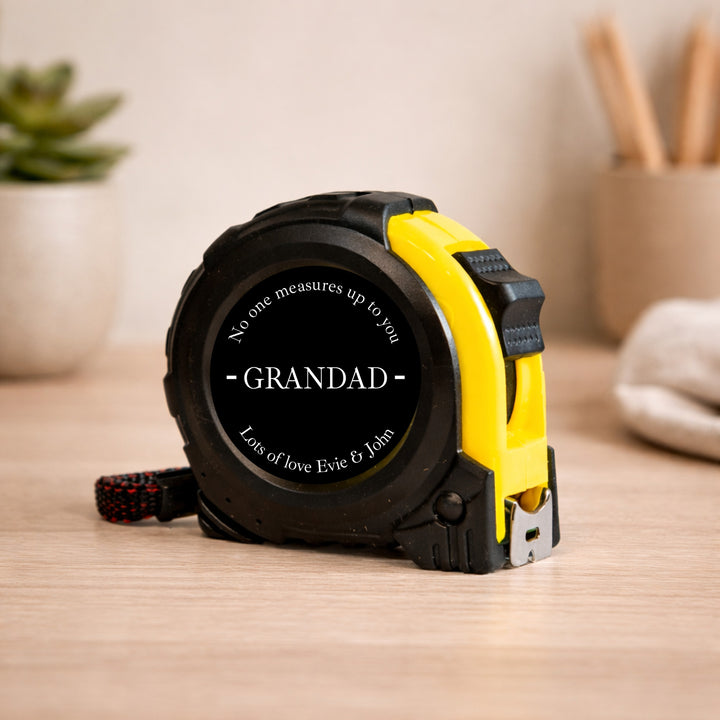Personalised Black No One Measures Up Tape Measure