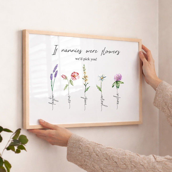 Personalised If Nannies Were Flowers I&