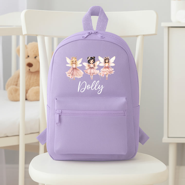 Personalised Pink Fairies Toddler Backpack