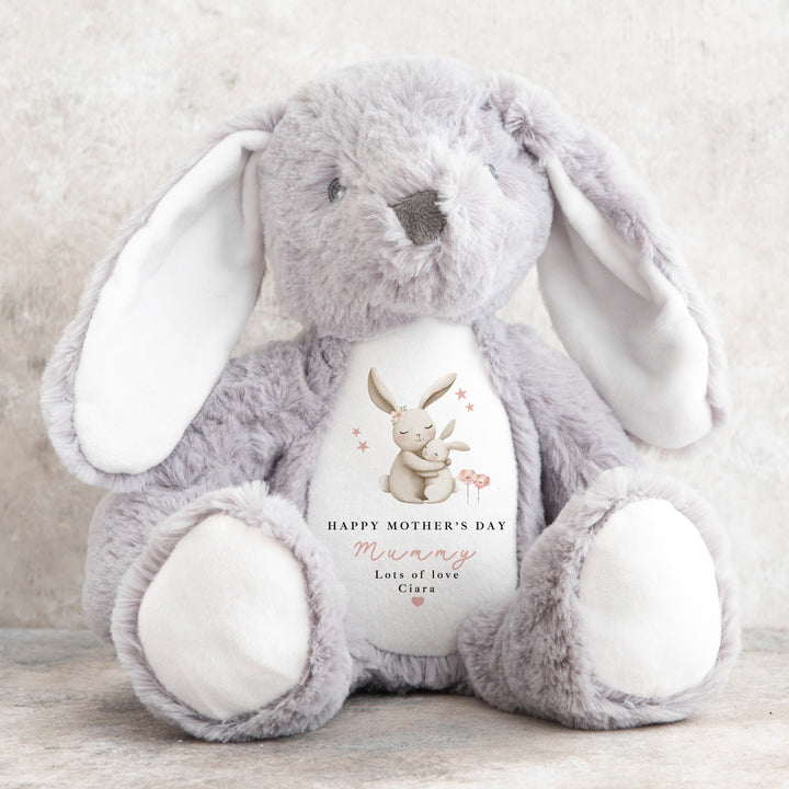 Personalised Pink Bunny Happy Mother&