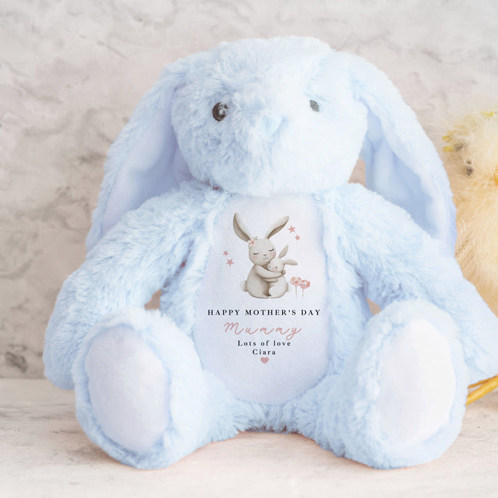 Personalised Pink Bunny Happy Mother&