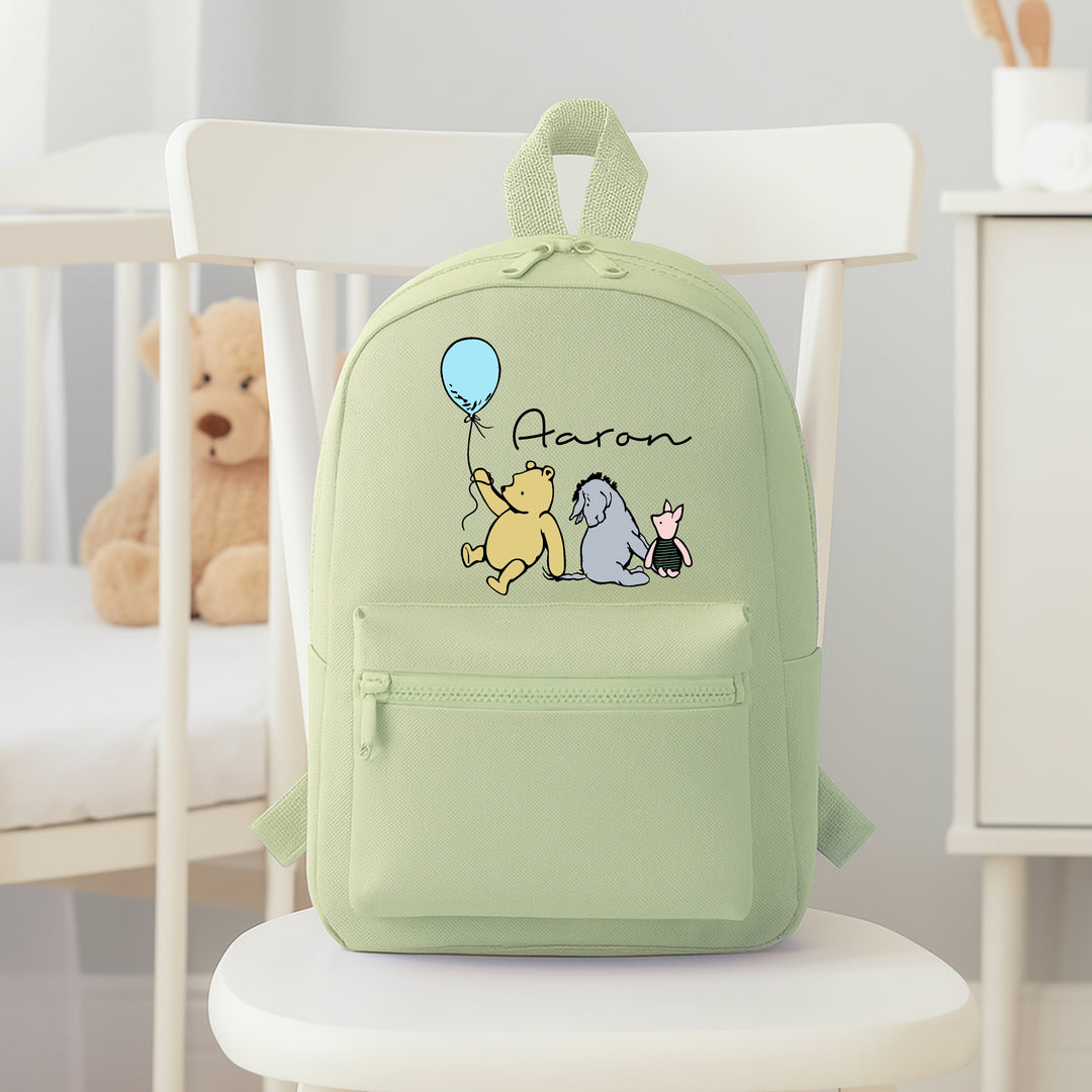 Personalised Pooh Bear Toddler Backpack