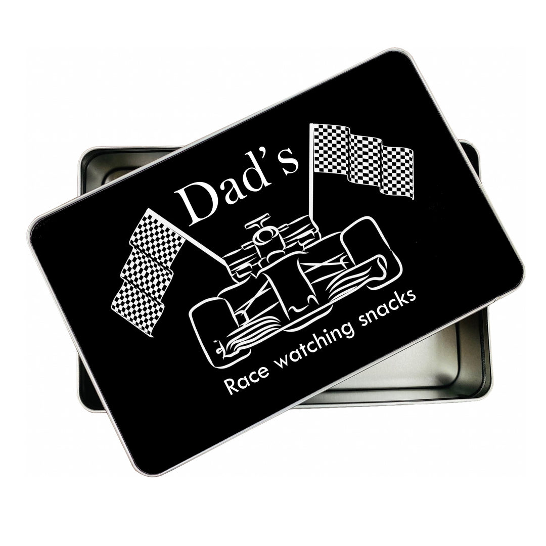 Personalised Dad’s Race Watching Tin