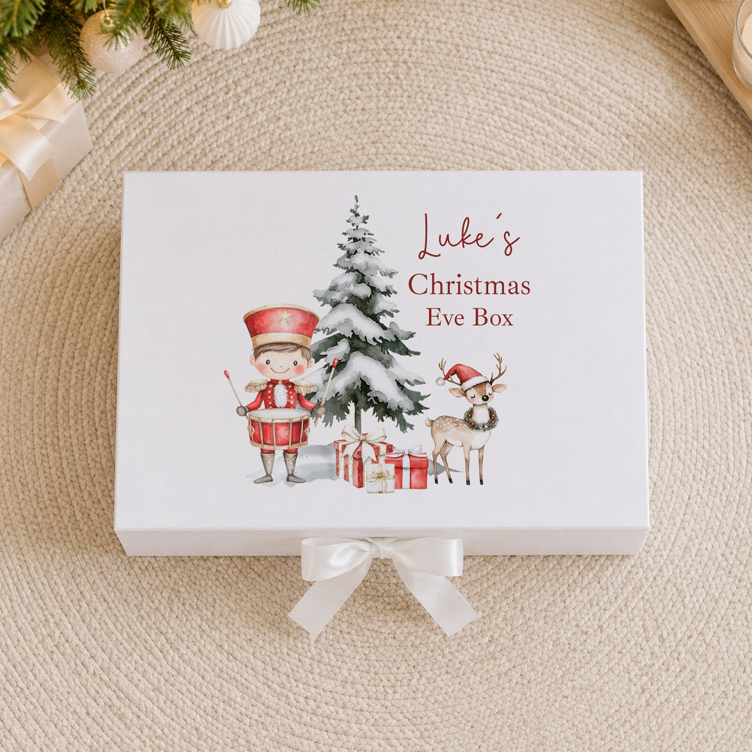 Personalised Red Nutcracker Christmas Eve Box