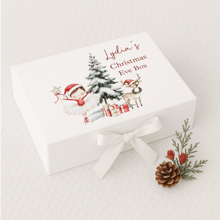 Personalised Red Girl Nutcracker Christmas Eve Box