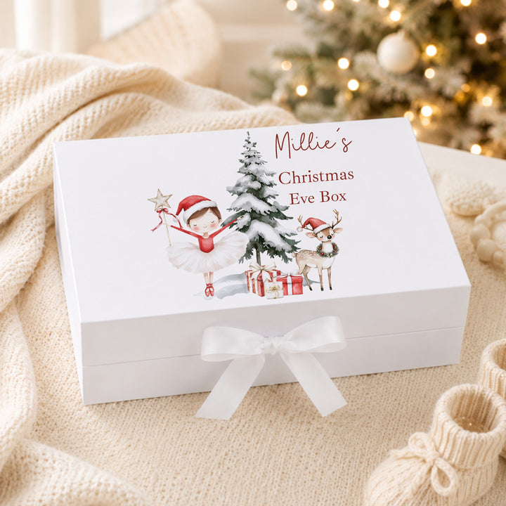 Personalised Red Girl Nutcracker Christmas Eve Box