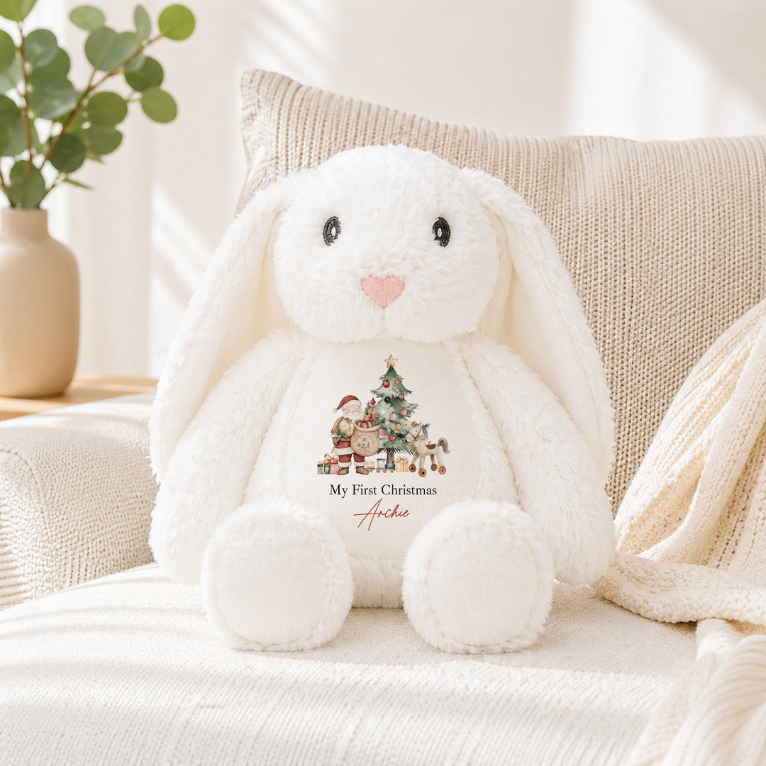 Personalised Santa &amp; Co Merry Christmas Soft Toy
