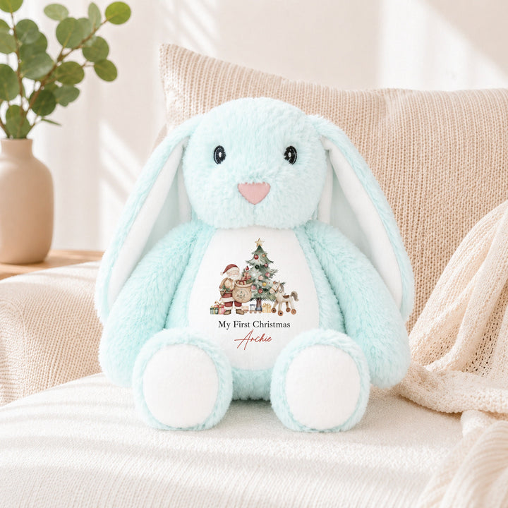 Personalised Santa &amp; Co Merry Christmas Soft Toy