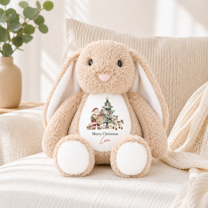 Personalised Santa &amp; Co Merry Christmas Soft Toy