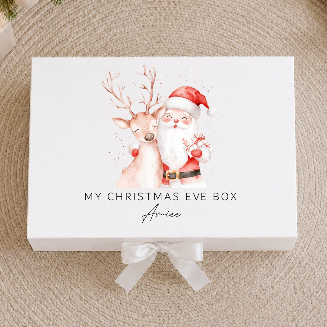 Personalised Reindeer &amp; Santa Christmas Eve Box
