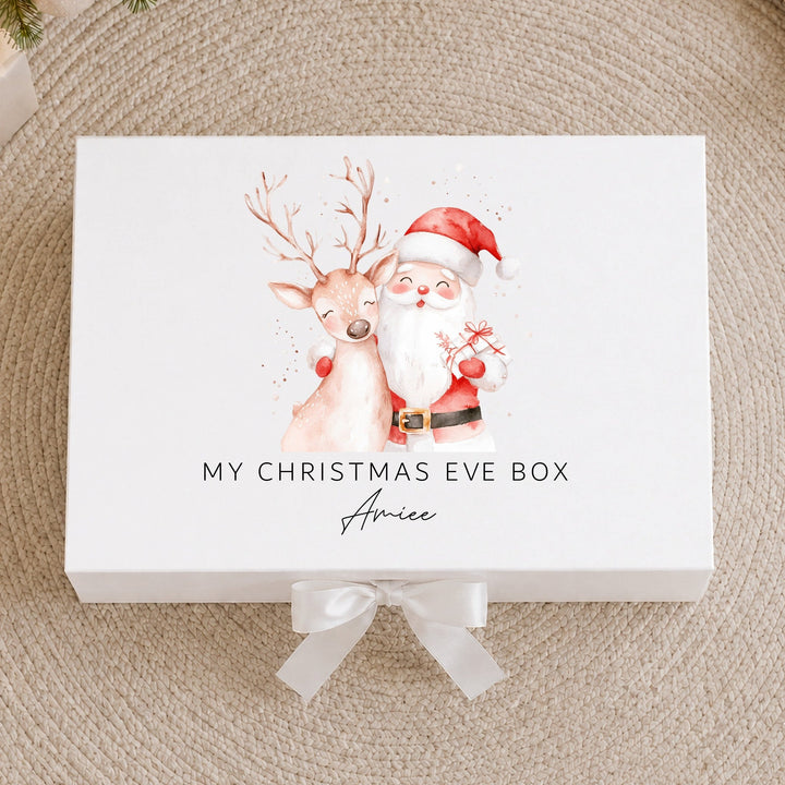 Personalised Reindeer &amp; Santa Christmas Eve Box