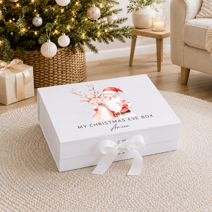 Personalised Reindeer &amp; Santa Christmas Eve Box