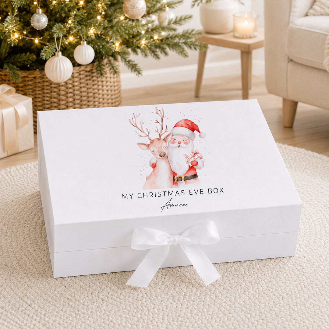 Personalised Reindeer &amp; Santa Christmas Eve Box