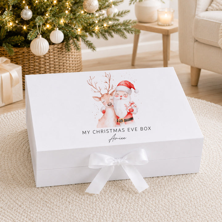 Personalised Reindeer &amp; Santa Christmas Eve Box