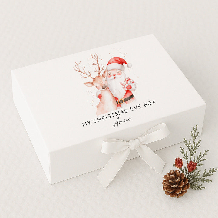 Personalised Reindeer &amp; Santa Christmas Eve Box