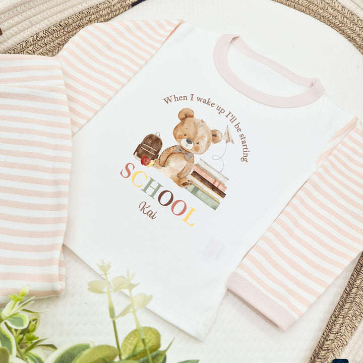 Personalised Bear First Day Of School Pyjamas