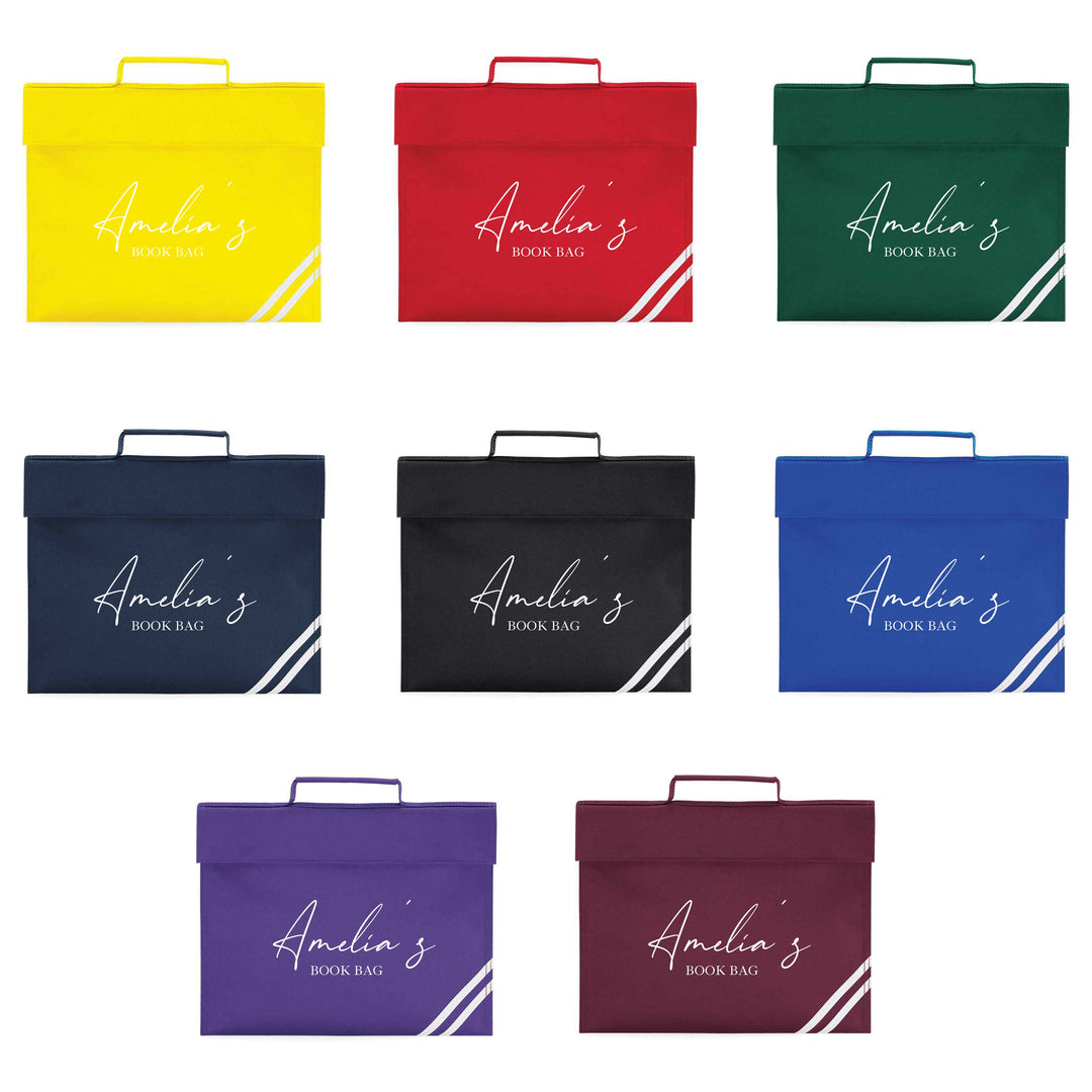 Personalised Classic School Book Bag