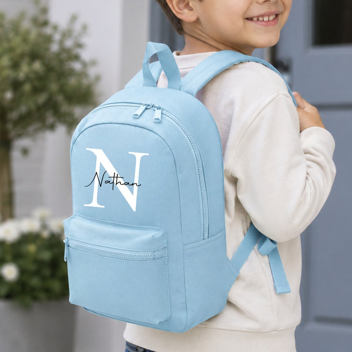 Personalised Script Initial Toddler Backpack
