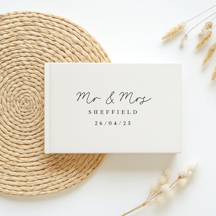 Personalised Wedding Day Guest Book